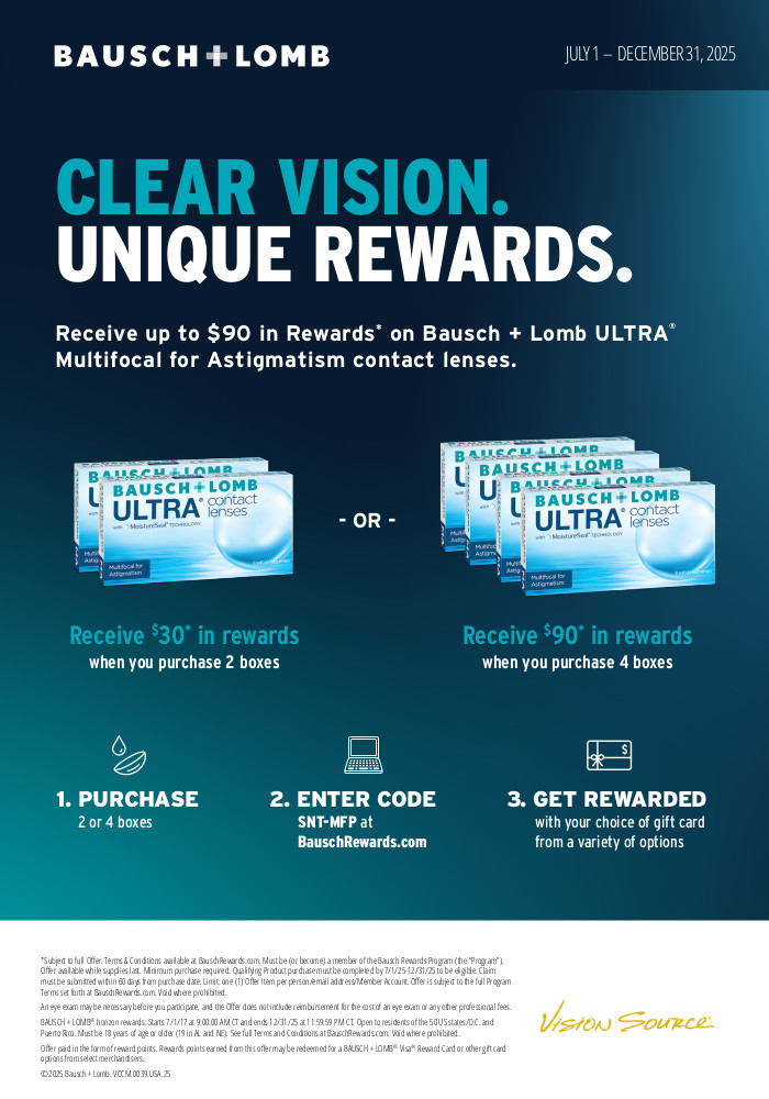 Bausch+Lomb: Receive up to $90 in Rewards