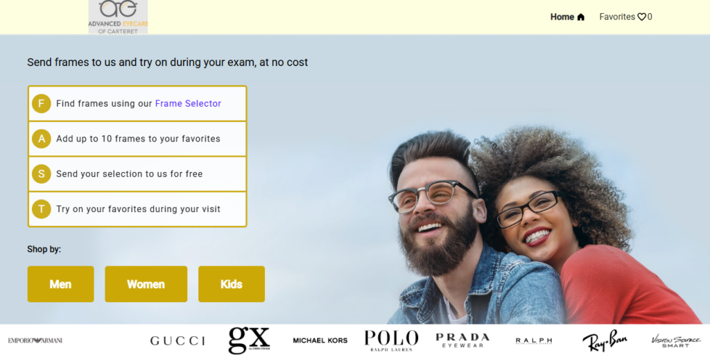 Experience Your Perfect Look - Online Frame Board